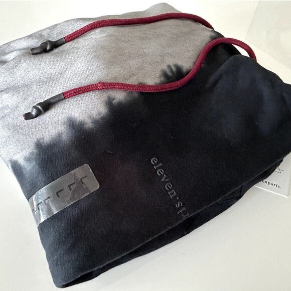 NWT Eleven Paris Men’s Black Gray Tie-Dye Hooded Sweatshirt Large - Picture 9 of 9